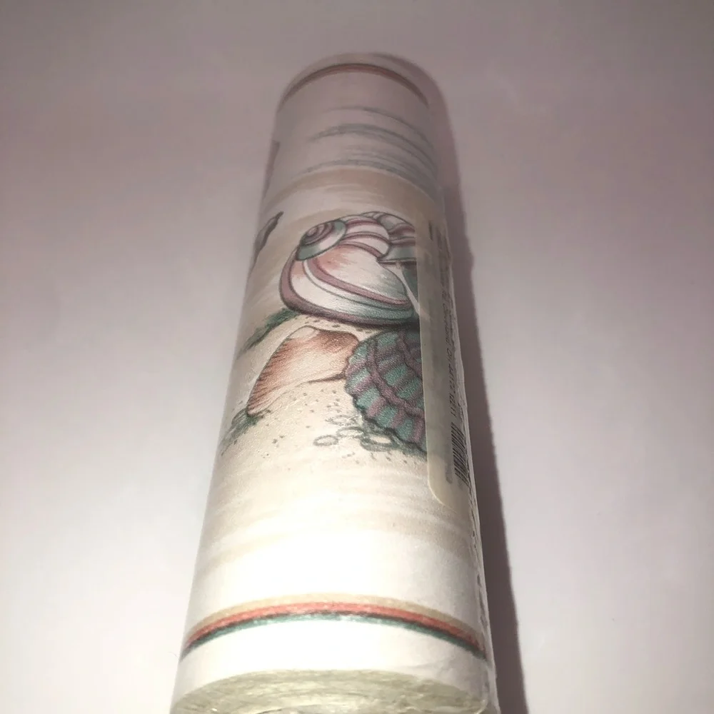Imperial Wallpaper Border Pearlized Seashells DP5123B 5 Yards Made In Canada New